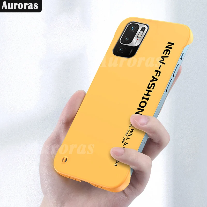 Чехол Auroras для Redmi Note 10 4G 10S безрамочный противоударный чехол с текстом и жесткой