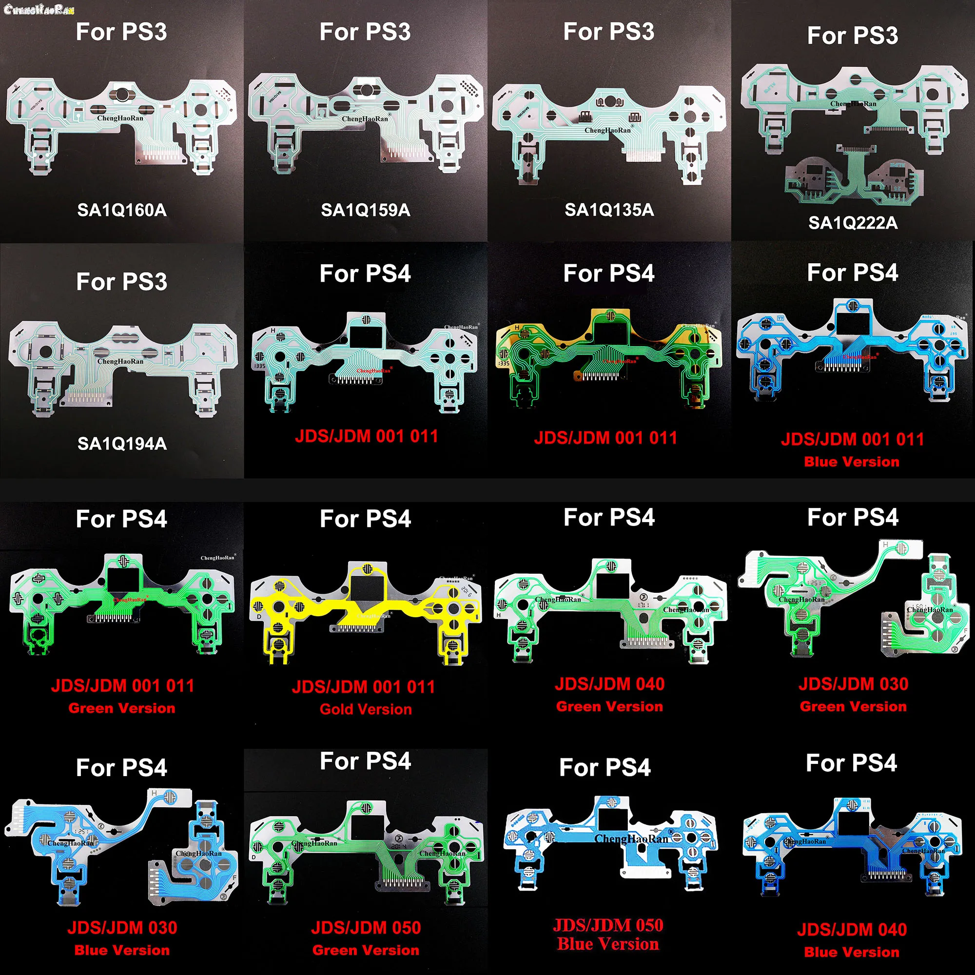 

1pcs For PS3 PS4 Pro Slim Controller Conductive Film Keypad flex Cable Ribbon Circuit Board JDS 055 050 040 030 SA1Q160A SA1Q159