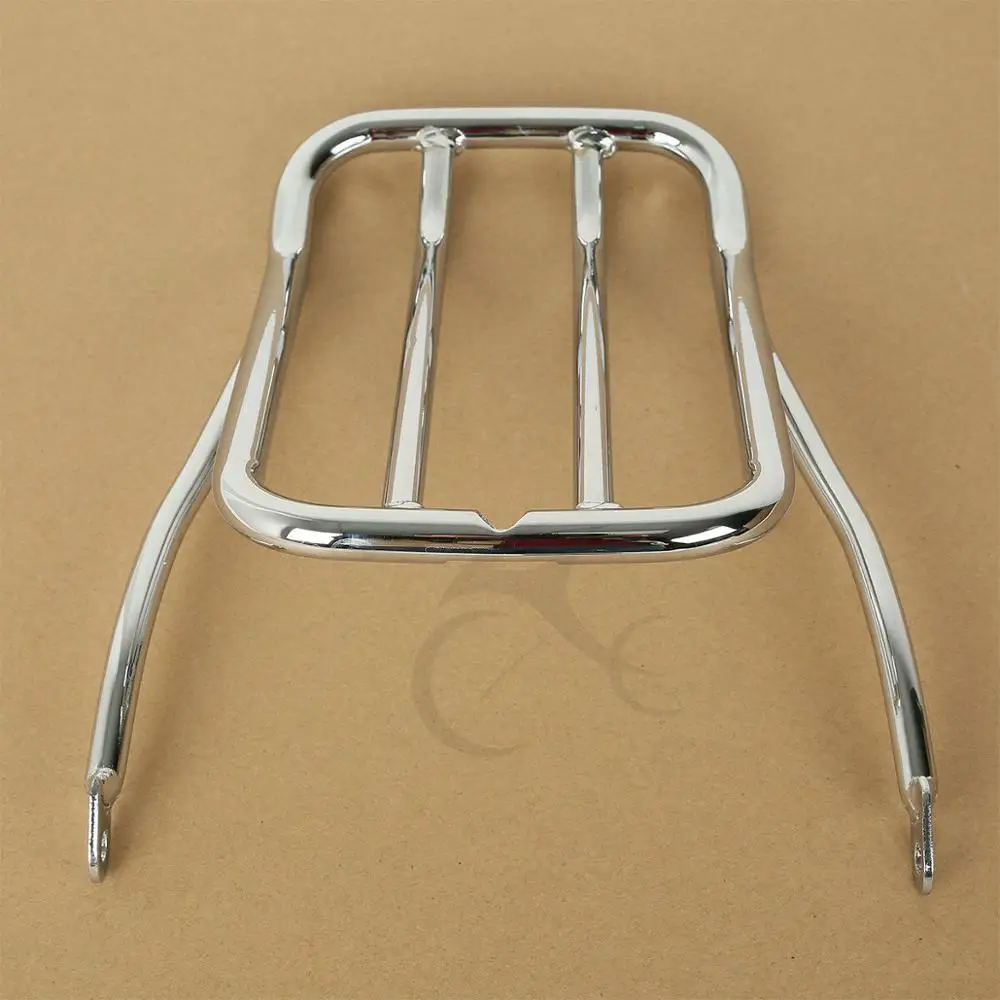 Chrome Мотоцикл Задняя багажная полка Стеллаж Для Harley Sportster 2009- XL 883N 2007- XL1200N 1200V - Цвет: Chrome