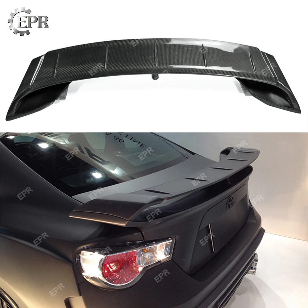 Углеродное крыло Накладка для губ BRZ FT86 FRS WD Style задний спойлер из углеродного