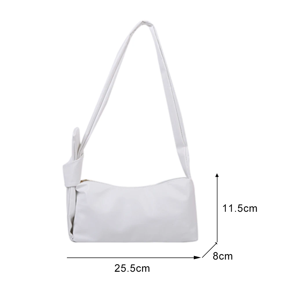 

2021 Spring New Fashion PU Leather Women Underarm Shoulder Bag Vintage Pure Color Zipper Handbags Ladies Daily Shoulder Bags