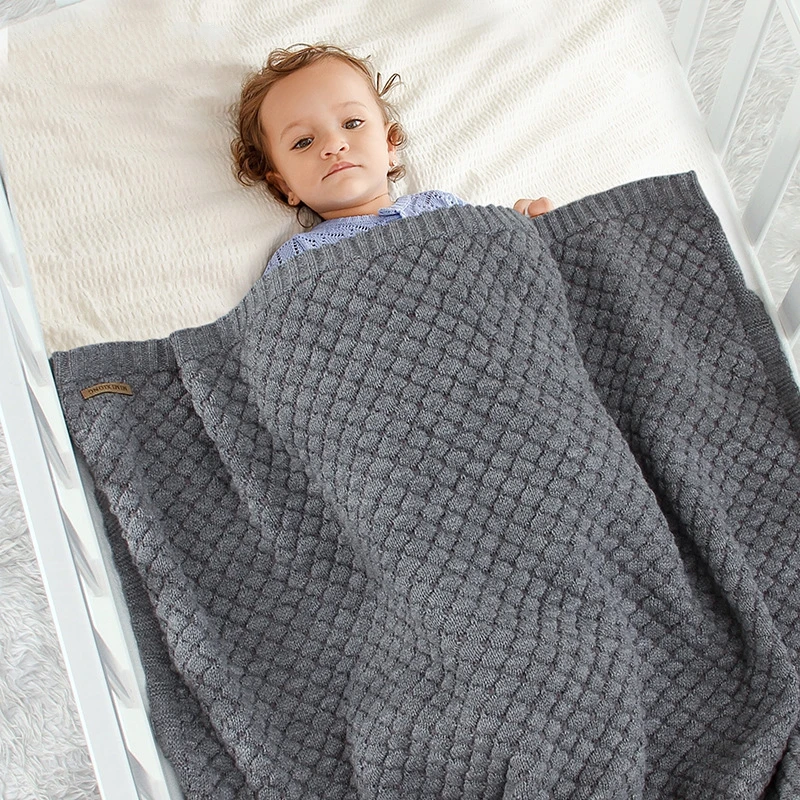 Одеяло трикотажное для новорожденных, супермягкая пеленка для младенцев, теплое ежемесячное постельное белье для малышей, подарочное белье