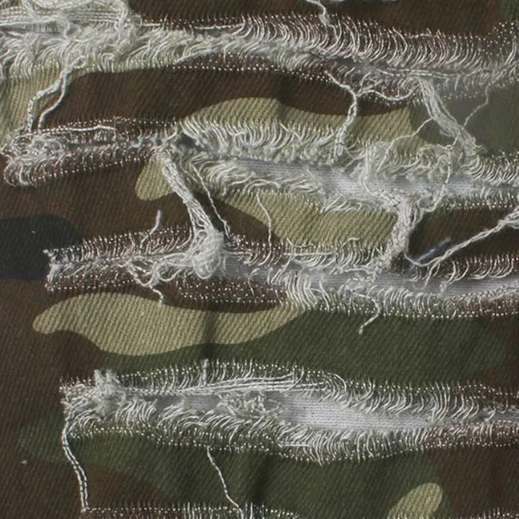 Джинсы женские камуфляжные с завышенной талией повседневные облегающие штаны из