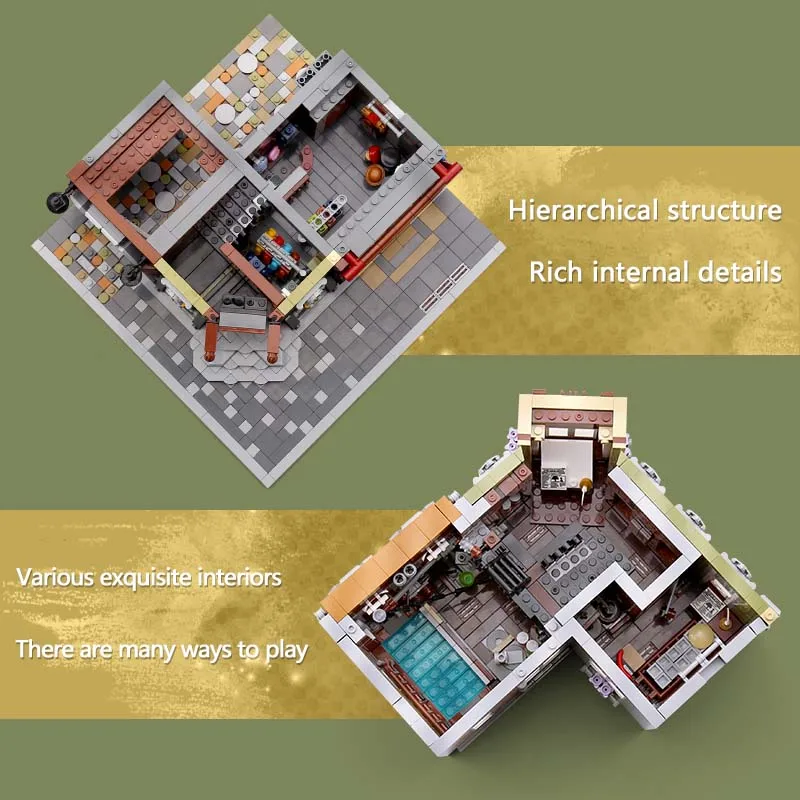

City Streetview The MOC Victor's Lab Set Assembly Toys Model Kids Christmas Gifts Compatible With 10182 Building Blocks Bricks