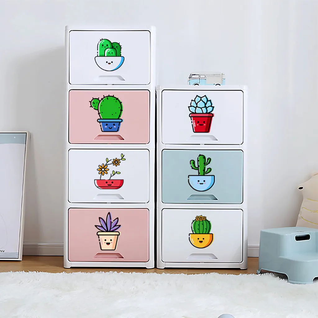 Зеленый завод настенный стикер для выключателя маленькой девочки комнаты DIY