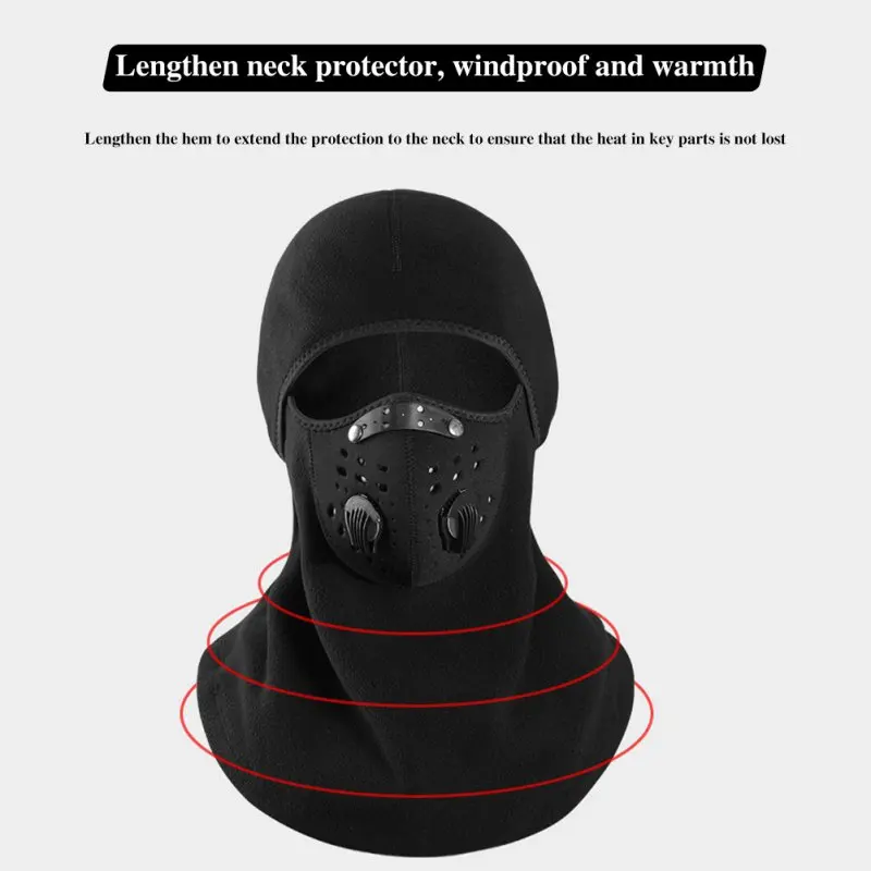 

Winter Warm Windproof Hiking Caps Men Warm Thermal Fleece Balaclava Face Beanies Ski Bike Motorcycle Neck Warmer Helmet Hat
