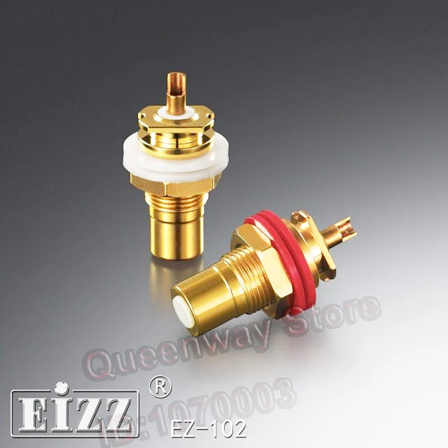 P 028 EIZZ EZ 102 сигнала RCA разъем AV аудио гнездо из чистого золота с покрытием