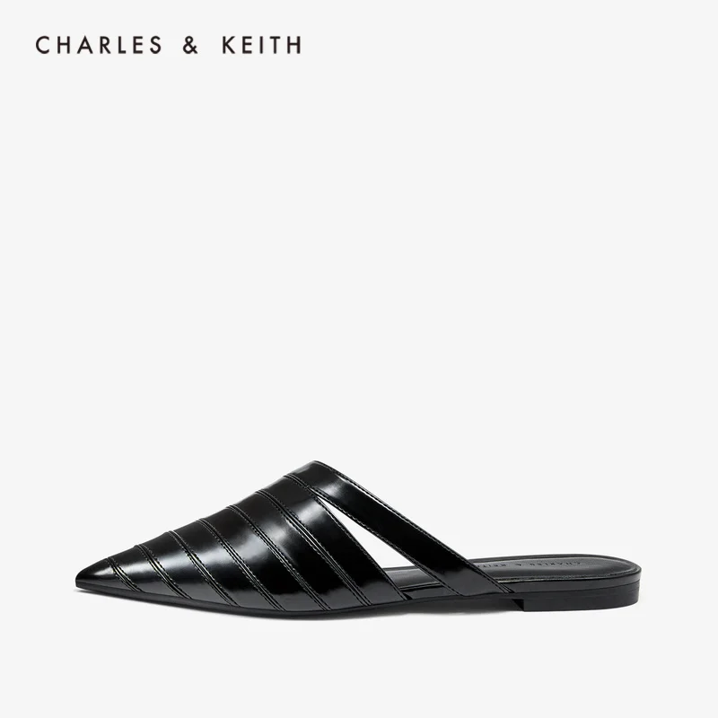 CHARLES＆KEITH Новинка на Весну и Лето2020 CK1 70380778Женские босоножки Острый Носок Плоскем