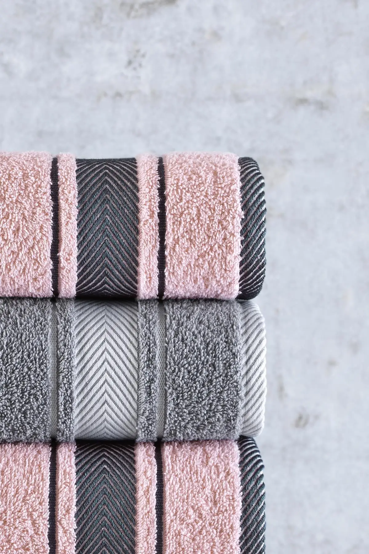 

50x85 Mila 100% Cotton Towel Set 4'l