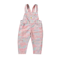 baby girl pants baby boy girl flower embroidery loose overalls kids romper casual all match suspender trousers children jumpsuit