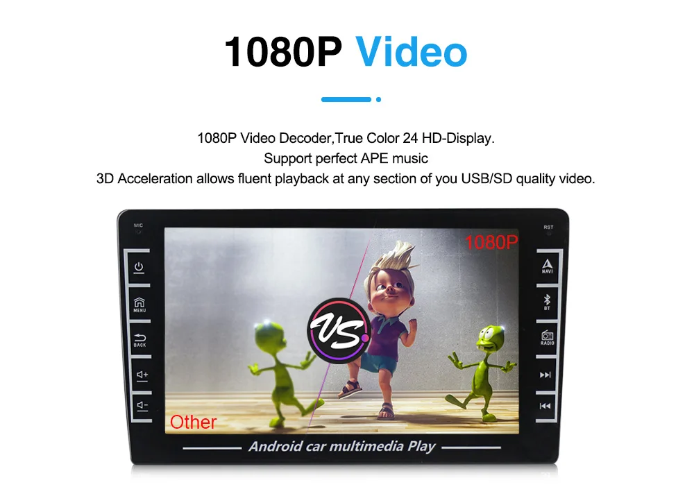 Автомобильный радиоплеер с IPS экраном Android 2DIN для TOYOTA RAV4 RAV 4 2006-2012 BT GPS-навигацией и