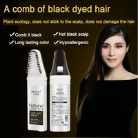mokeru hair dye foaming comb and combing black combing black plants black hair and washing black shampoo