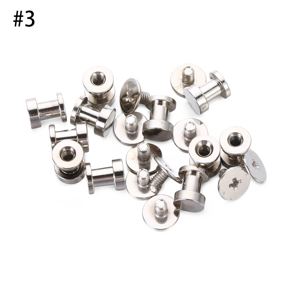 20 шт. 7 мм кожаный чемодан металлическое ремесло Твердые винты с заклепками