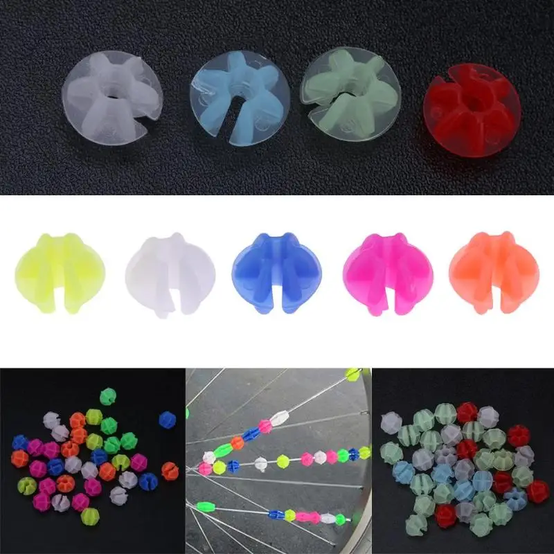 1 сумка светящиеся колёса для велосипеда спиц бусины Пластик красочные