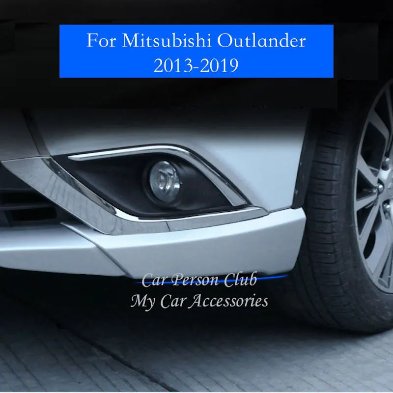 Защита для переднего бампера Mitsubishi Outlander 2015 2019 защита от столкновения углов
