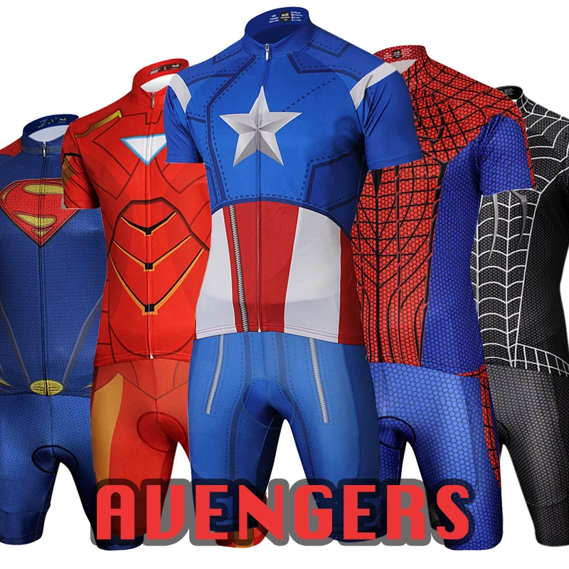 Комплект спортивной одежды для велоспорта мстители дышащая велосипедная одежда
