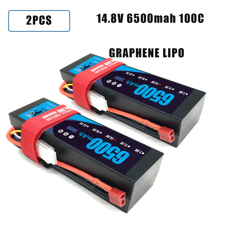 DXF Lipo 4S Батарея жесткий чехол 14,8 V 5200 мА/ч, 6500 мА/ч, 50C 100C 200C AKKU для 1:8 1:10 RC автомобиль E Багги Truggy Грузовик Лодка