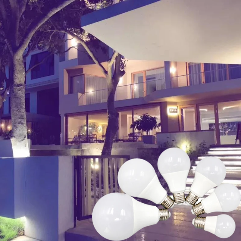 10 шт. светодиодный ламповый светильник E27 220 В умная лампа IC 3 Вт 5 6 7 9 12 15 18 20 24 яркий