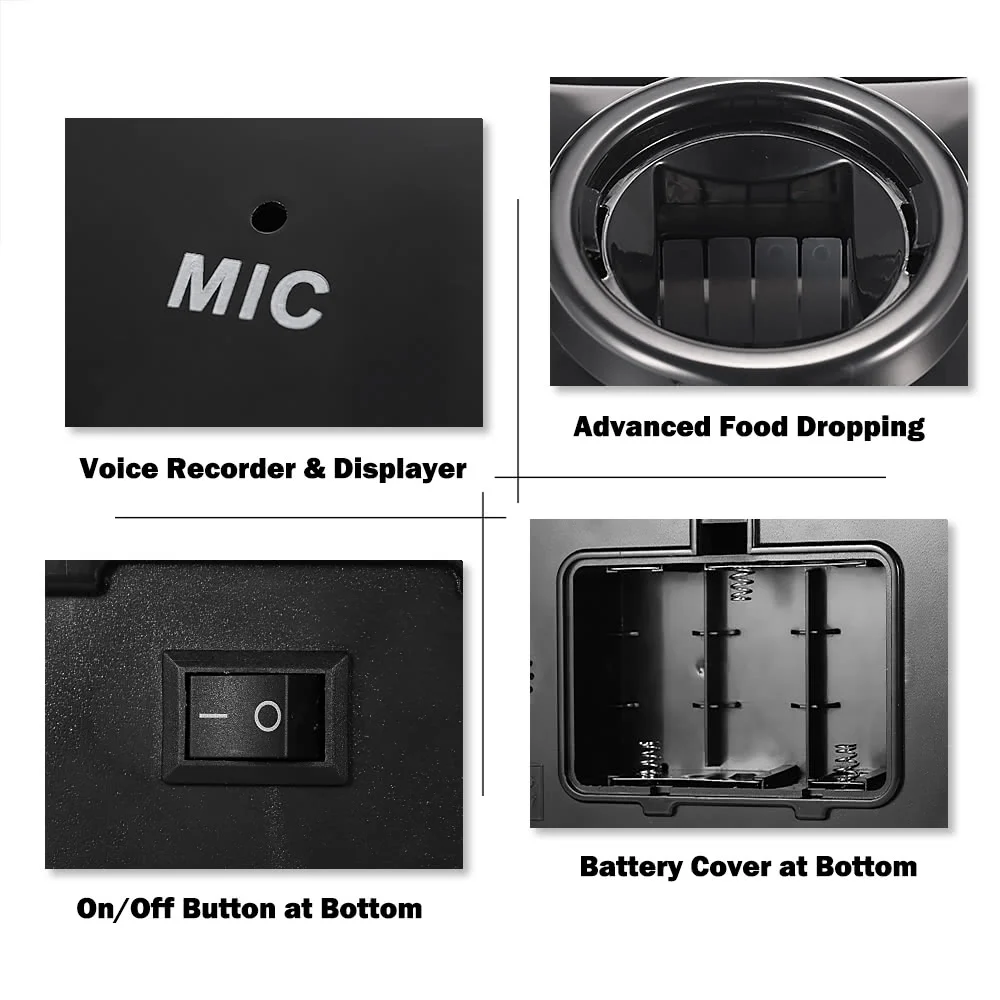 5.5L автоматическая кормушка для домашних животных голос сроки Кормушка Для миска