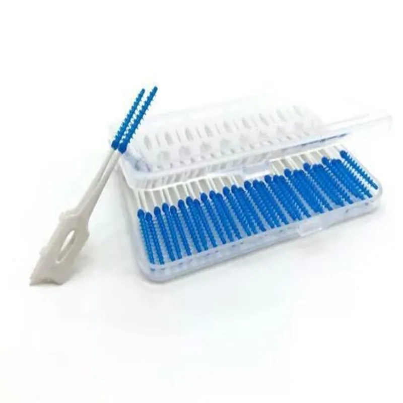 

160pcs Double Floss Head Hygiene Dental Silicone Interdental Brush Toothpick New Orthodontic brush Cleaning Teeth Gaps Oral Care