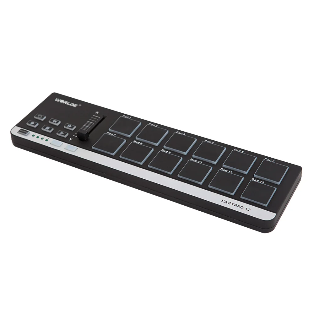 MIDI-контроллер Worlde EasyPad12 портативная мини-клавиатура USB 12 барабанная подставка