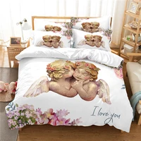 angel of love new arrivals bedding duvet cover 3d digital printing bed sheet fashion design 2 3piece quilt cover bedding set