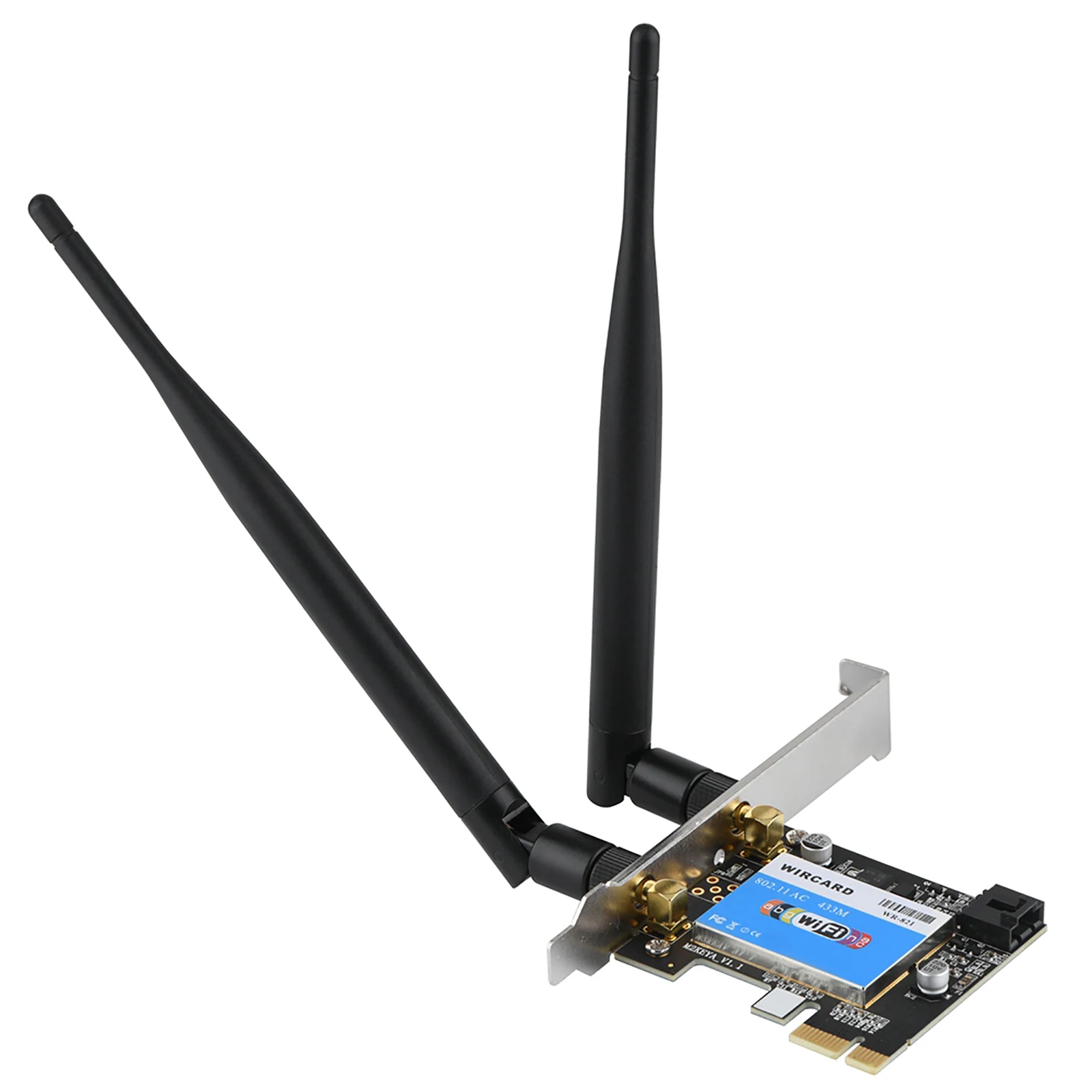 

PCIE сетевая карта 433 Мбит/с, Двухдиапазонная 2,4G/5G + Bluetooth 4,0, сетевая карта Bluetooth для рабочего стола, высокая скорость передачи 433 Мбит/с