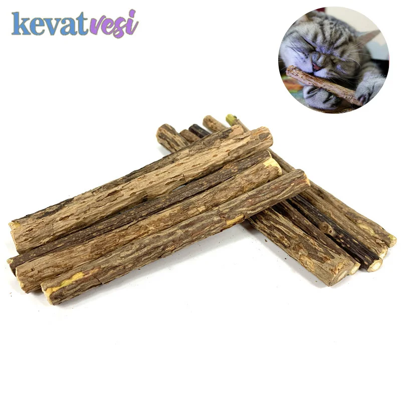 

10/15/20pcs Natural Catnip Pet Cat Molar Toy Matatabi Toothpaste for Cat Tooth Cleaning Toy Silvervine Cat Snack Sticks