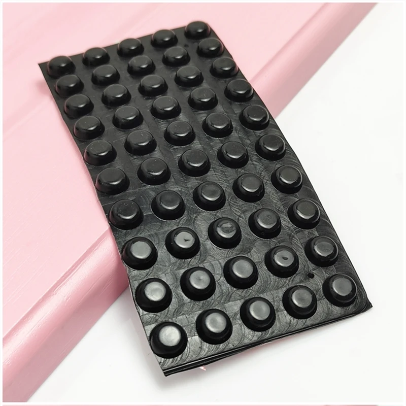 transparentblack cabinet door bumper self adhesive silicone damper pad with salient point for kitchen cupboard drawer stoppers free global shipping