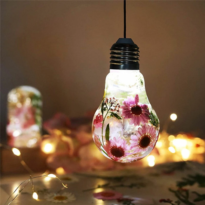 

16PCS/Set LED Bulb Mold Resin Casting Mold Silicone Craft Resin Light Bulb Mold