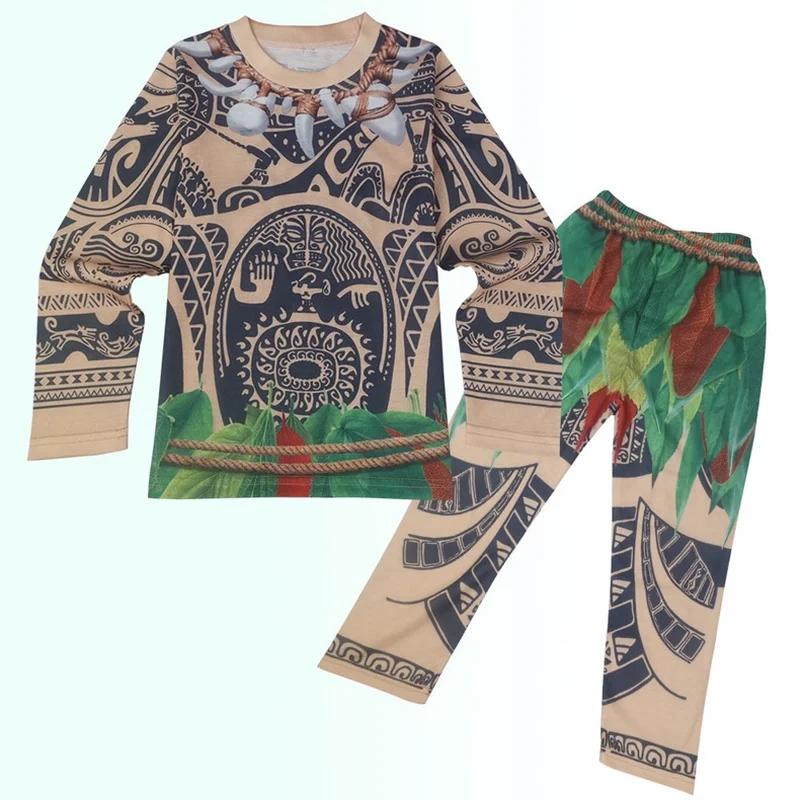 Toddler Baby Boys Clothes Sets Cartoon MOANA Costume Vaiana Element T-Shirt+pant Kids Outfits Children Clothing Casual for Boy |