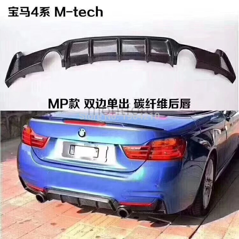 

Диффузор для заднего бампера из углеродного волокна для BMW 4 серии F32 F33 F36 M Sport Sedan Gran Coupe Convertible 2014 - 2018