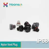 nylon screw vent plug m5 m6 m8 m12 m16 m24 plastic breathable screw vent valve pa66 black grey white