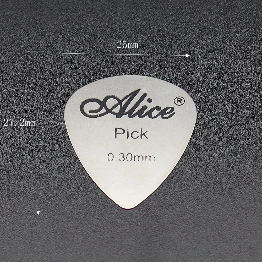 

6Pcs Metal Guitar Pick 0.3mm Thin Durable Silver Color Professional Bass Ukelele Guitar Picks Free Shipping