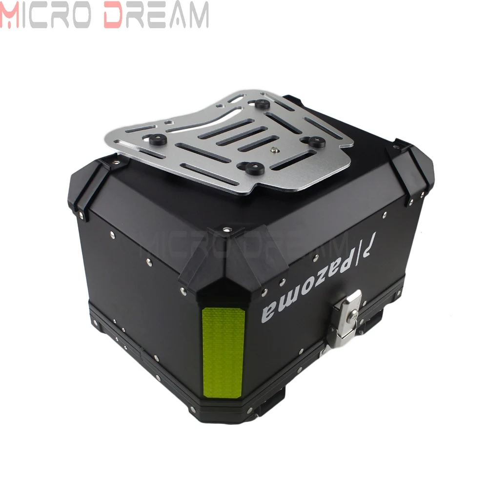 45л Топ чехол для мотоциклов Алюминиевая багажная задняя коробка Topcase