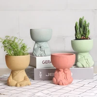 garden accessories creative ceramic miniature model buddha succulent flower pots window box flower trough garden supplies