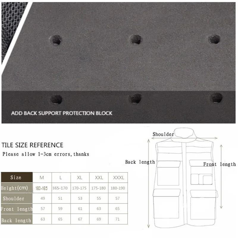Мотоциклетный дорожный жилет для езды в ночное время защитный мотокросса куртки