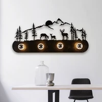 retro sconce wall lamp creative deer horse windmill wall lighting mounted lamp loft vintage iron lamparas de pared living room