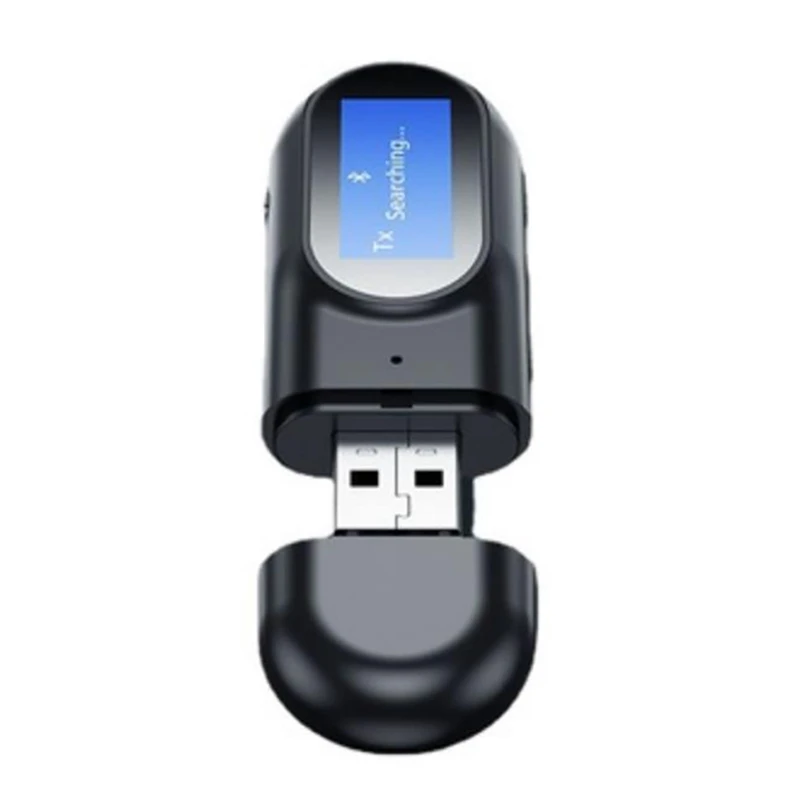 

2 в 1 Bluetooth 5,0 аудио передатчик приемник ЖК-дисплей 3,5 мм AUX USB беспроводной адаптер для ПК ТВ автомобильных наушников