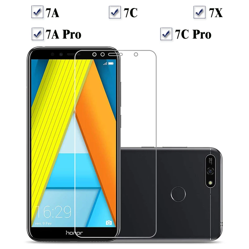 7 X Защитное стекло для huawei Honor 7A 7C Pro защита экрана на Hwawei 7 A C A7 C7 X7 Honor7A Honor7C armor закаленное стекло