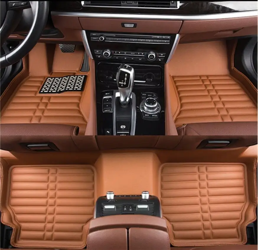 Автомобильные коврики для BMW X1 F48 2016 2017 2018 ног высококачественные новые кожаные с