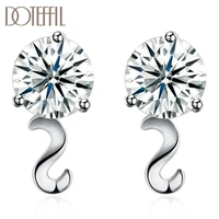 doteffil 925 sterling silver charm aaa zircon earrings for women jewelry fashion jewelry wedding engagement party gift