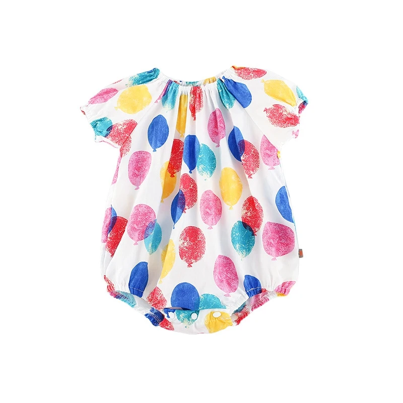 

Комбинезон для девочек 0-24 месяцев, с коротким рукавом, летний