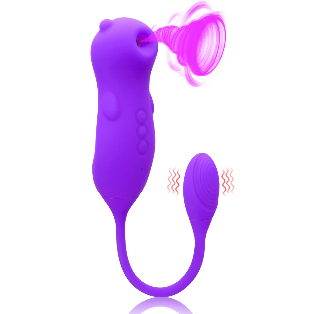 

Sucking Vibator Female Masturbator Clit Nipple Sucker Sex Toys For Women Vibrating Egg G Spot Clitoris Stimulator 2 In 1