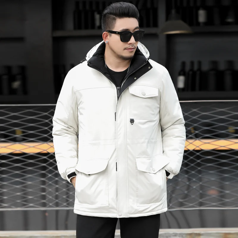 Новая Большая женская зимняя длинная парка 10XL 9XL 8XL Мужская Толстая пальто для