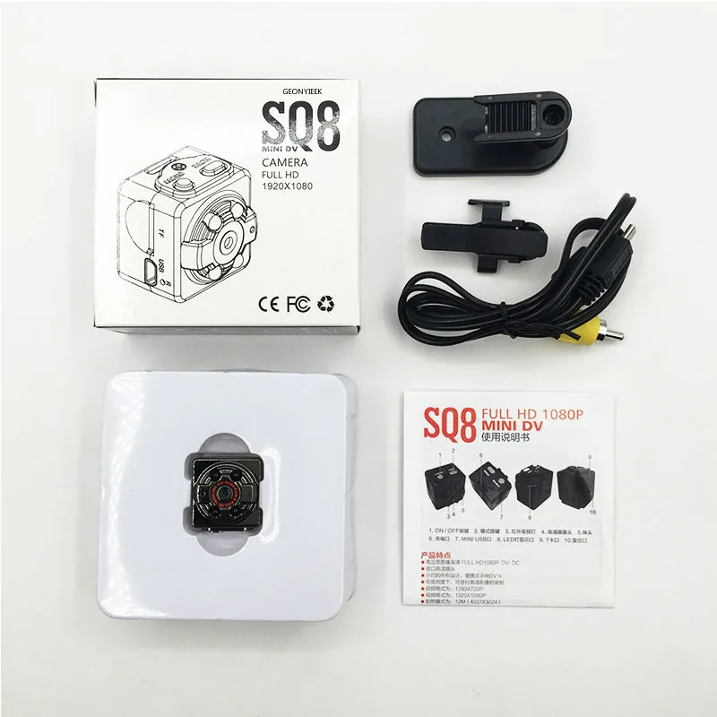 SQ8 мини камера 1080P Full HD ночное видение видеокамера Обнаружение движения ПК DV DVR