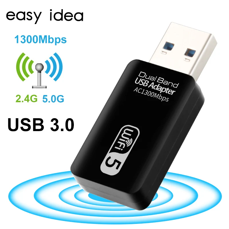 Wi fi usb адаптер 5G Гц переменного тока 1200 Мбит/с Dual Band USB 3 0 Ethernet 2 4G антенной для
