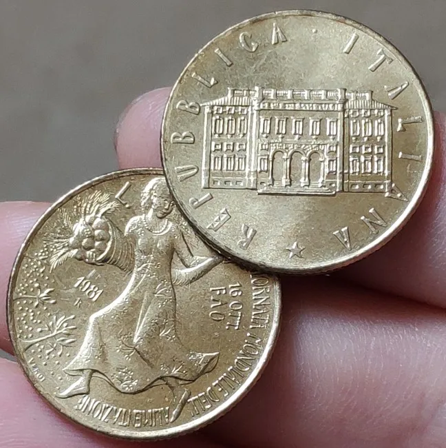 24 мм Италия, настоящая монета, оригинальная коллекция