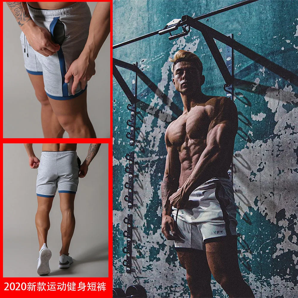 

2021 New Arrival Shorts Cn(origin) Lyft Fitness Men Sports Mid Drawstring Straight Knee Length Regular Character Appliques China