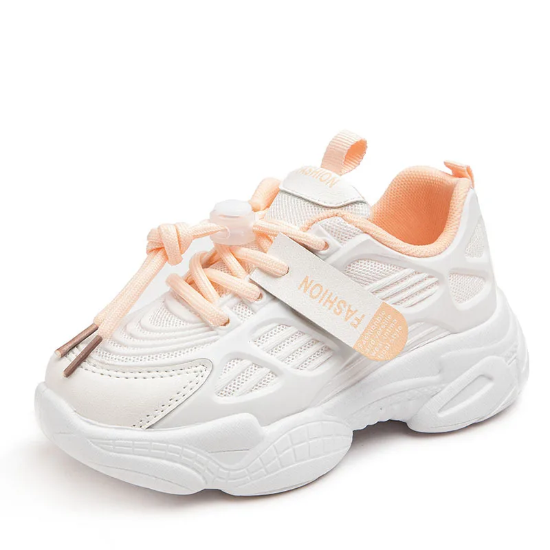 

Girls' Lightweight Dad Shoes 2021 Spring and Autumn New Children's Breathable Soft Bottom Casual Shoes Boys Mesh Sports
